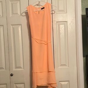 The Limited Coral High-Low Dress